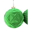 Green suede spherical decorative Christmas pendant with plush Christmas ball decoration Item Picture